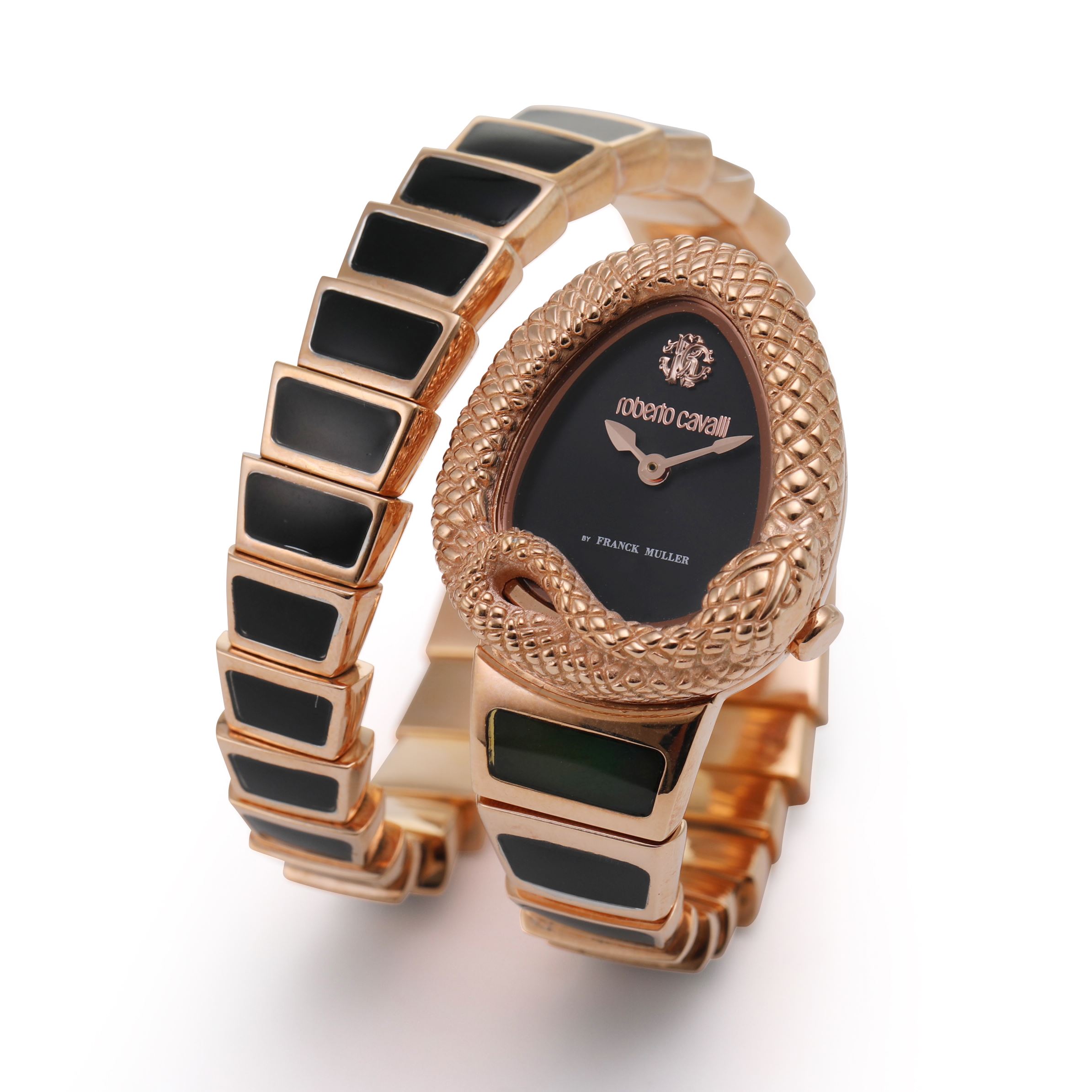 新品 人気ブランド ロヴェルトカヴァリ 婦人腕時計 ゴールドトーン